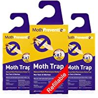 Prevención de polillas en la ropa- trampas para polillas- de la marca Moth Prevention- 3 unidades
